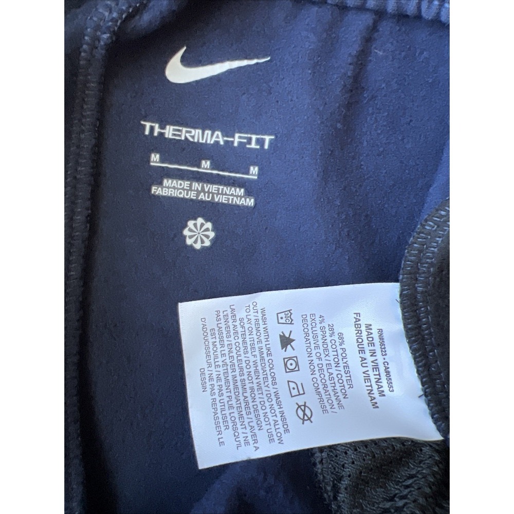 Nike Joggers Therma-FIT Notre Dame Basketball Sweatpants Mens M Swoosh Navy Blue - Picture 10 of 11